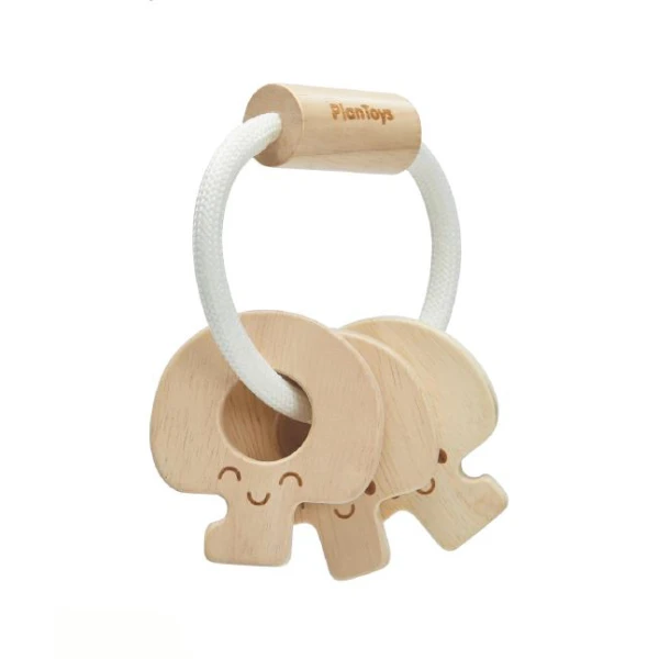 PLAN TOYS ΞΥΛΙΝΗ ΚΟΥΔΟΥΝΙΣΤΡΑ ΚΛΕΙΔΙΑ ΦΥΣΙΚΟ ΧΡΩΜΑ