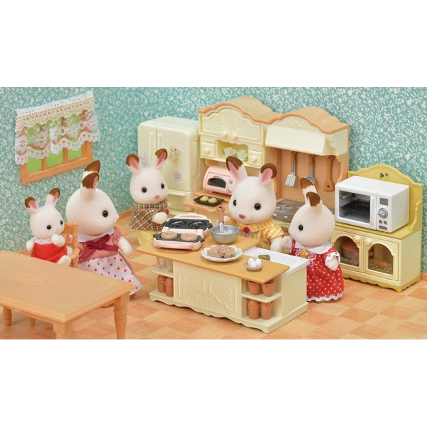 THE SYLVANIAN FAMILIES KITCHEN ISLAND 5442