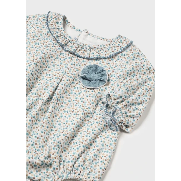 MAYORAL SET ROMPER AND TIGHTS ICEBERG