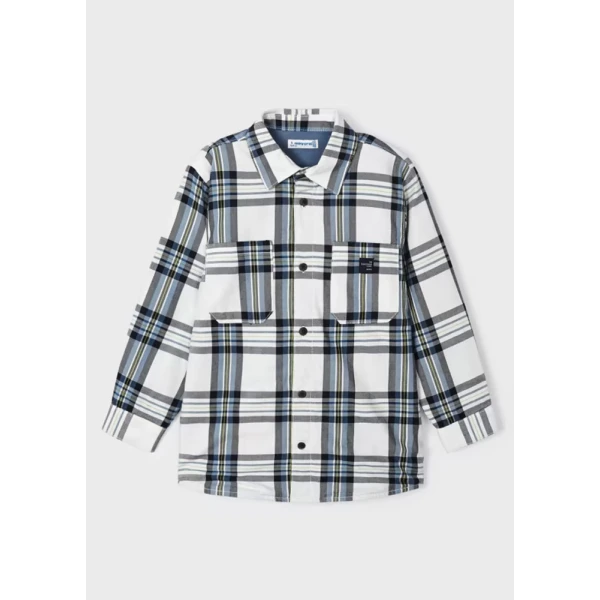 MAYORAL CHECKED SHIRT ICE