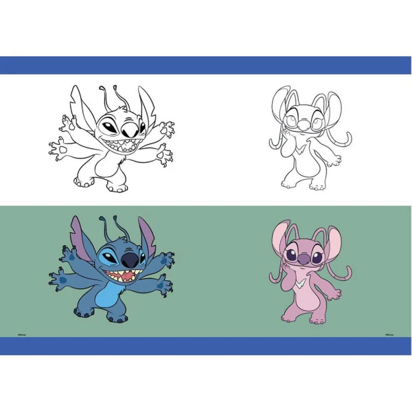 LILO & STITCH STAPLE NOTEBOOK 17X25 40 SHEETS – 2 DESIGNS