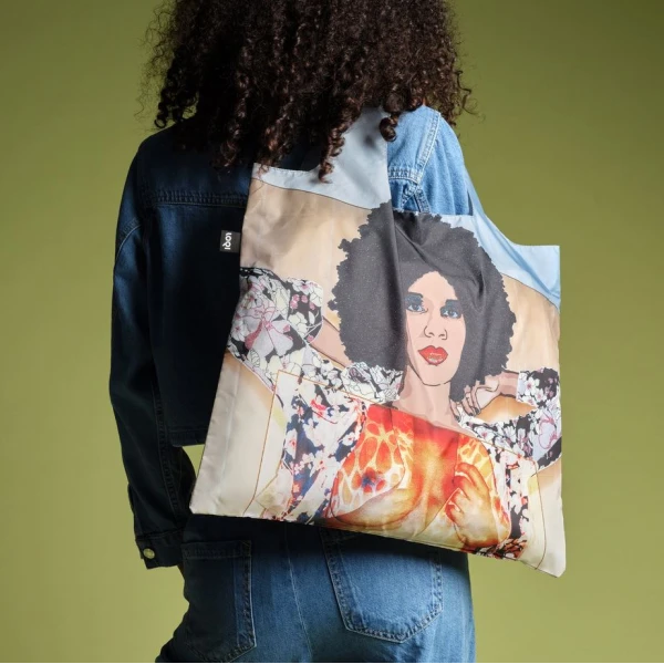 LOQI RECYCLED TOTE BAG - MICKALENE THOMAS PORTRAIT OF MAYA NO. 10