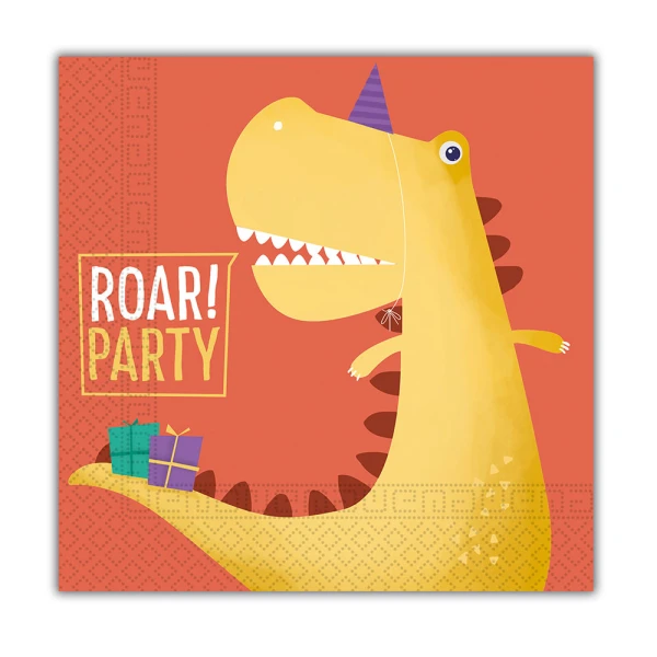 3ply ΧΑΡΤΟΠΕΤΣΕΤΕΣ 33Χ33 εκ. 20 τεμ. DINOSAUR ROAR