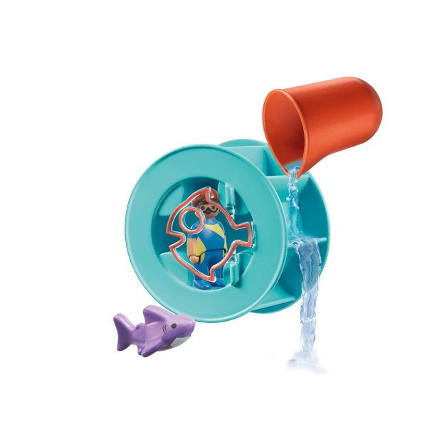 PLAYMOBIL 1.2.3 AQUA WATER MILL WITH BABY SHARK