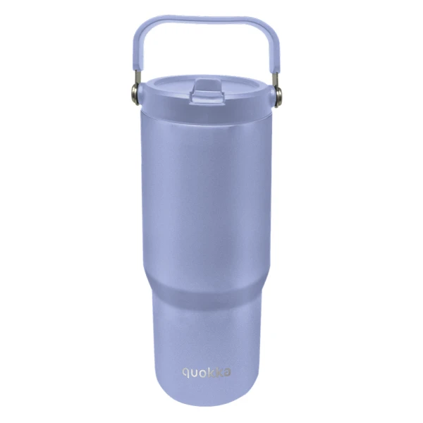 QUOKKA ΑΝΟΞΕΙΔΩΤΟ ΘΕΡΜΟΣ TUMBLER ΜΕ ΚΑΛΑΜΑΚΙ & ΛΑΒΗ 860ml CORE LAVENDER