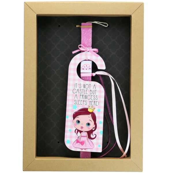 SYNCHRONIA HANDMADE CANDLE 30 cm DOOR HANGER - PRINCESS