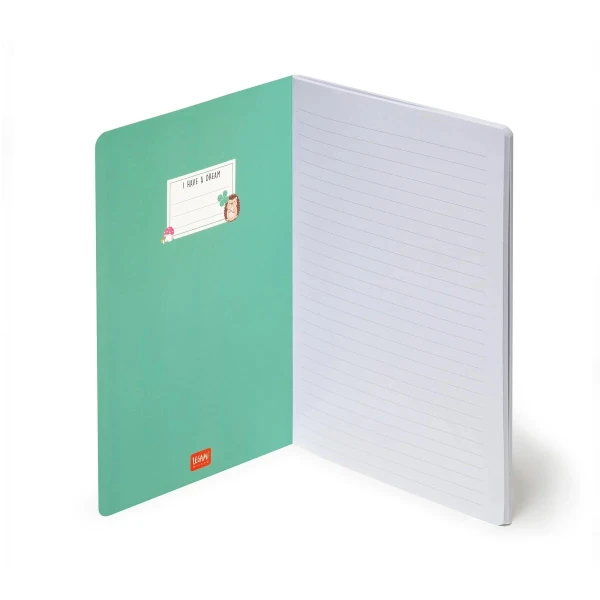 LEGAMI NOTEBOOK A5 LINED MEDIUM - HEDGEHOG