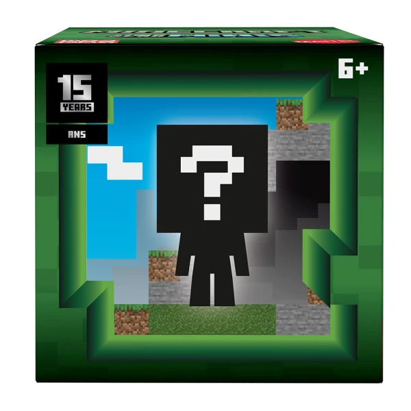 MINECRAFT MOB HEAD MINI FIGURE - GREY 