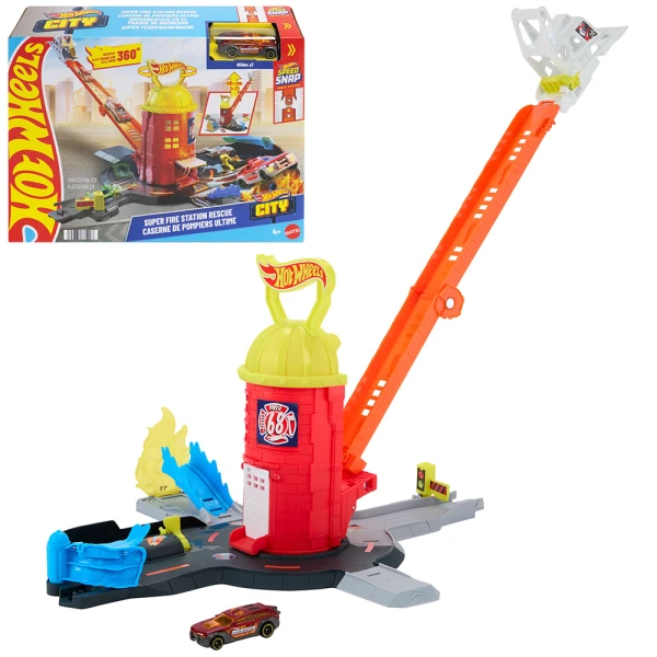 HOT WHEELS CITY SUPER FIRE STATION RESCUE