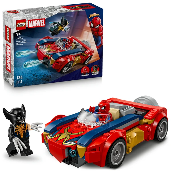 LEGO®  MARVEL ΑΥΤΟΚΙΝΗΤΟ ΣΠΑΙΝΤΕΡ-ΜΑΝ VS. VENOMIZED ΓΟΥΛΒΕΡΙΝ