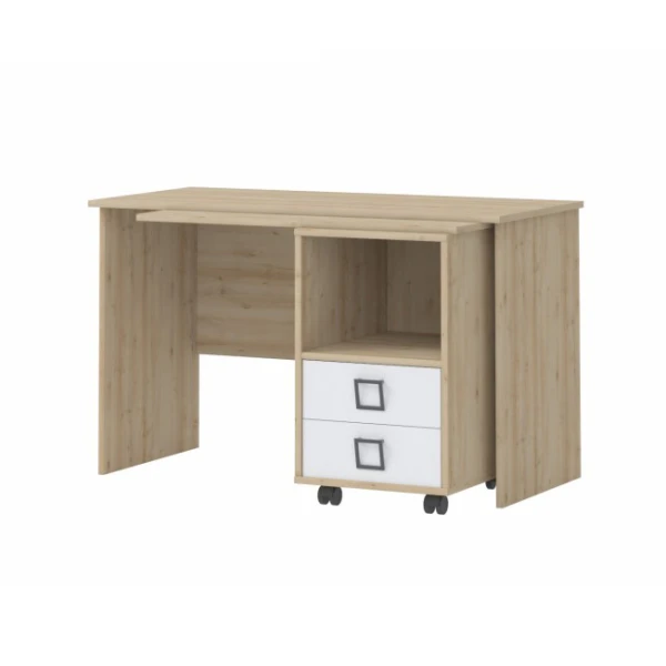 KIKI CORNER OFFICE FURNITURE BEECH BK-WHITE