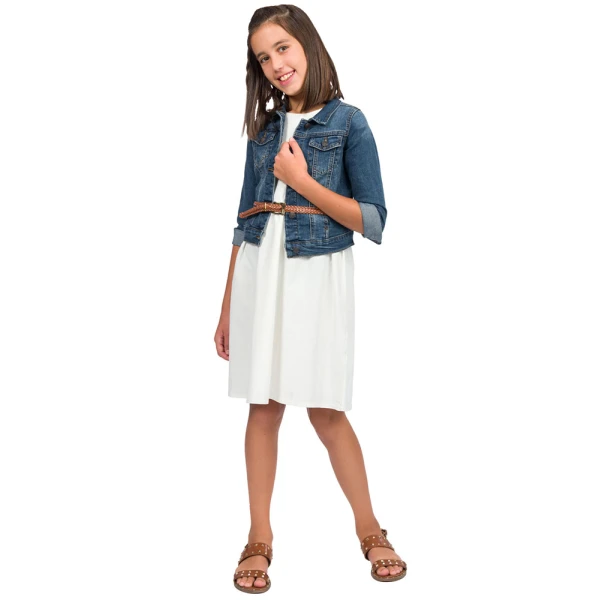 ENERGIERS KIDS DRESS ECRU