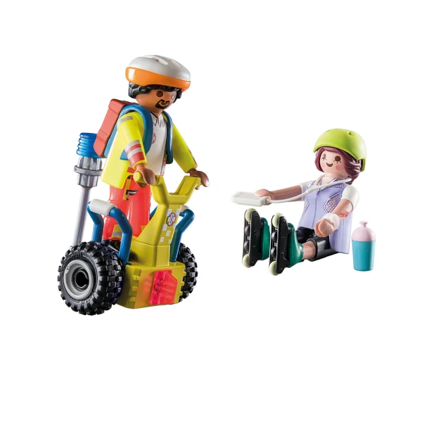 PLAYMOBIL CITY LIFE STARTER PACK RESCUE WITH BALANCE RACER
