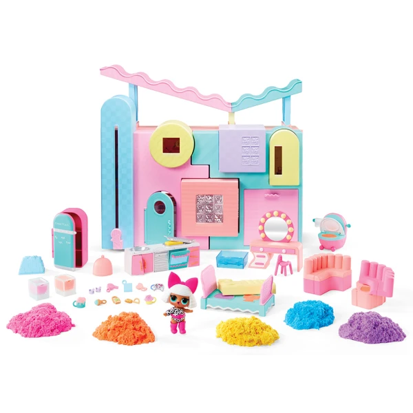 LOL SURPRISE SQUISH SAND MAGIC HOUSE WITH TOT SISTER