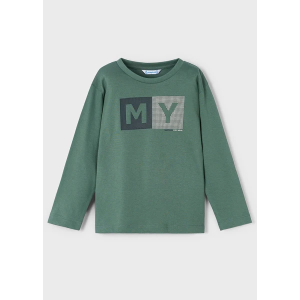 MAYORAL LONG-SLEEVE T-SHIRT BASIC GREEN 