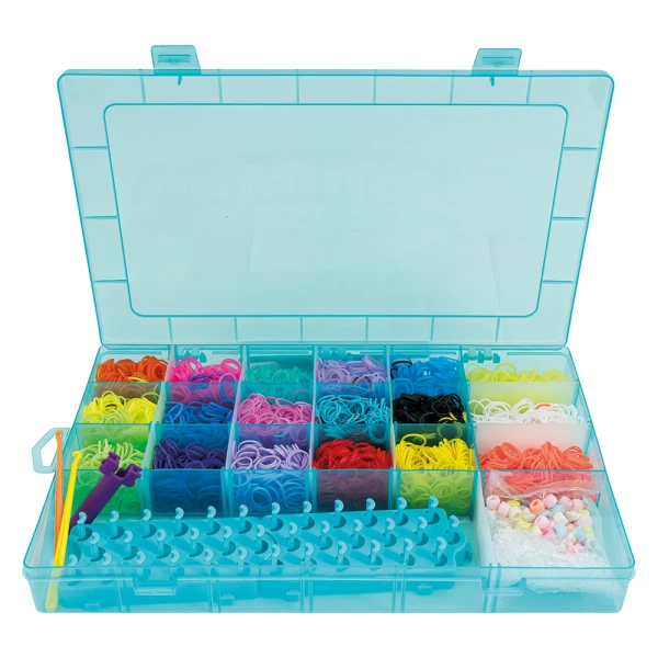 PLEXI-FLEXI LOVE LARGE CASE WITH 4500 LOOMS & 100 CHARMS FOR AGES 5+ 