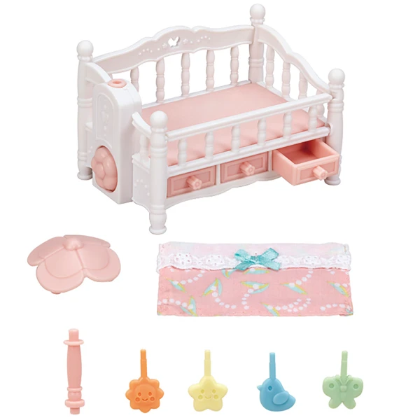 THE SYLVANIAN FAMILIES CRIB WITH MOBILE