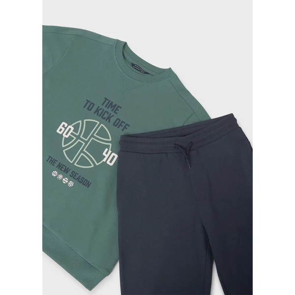 MAYORAL TRACKSUIT PRINT GREEN DARK