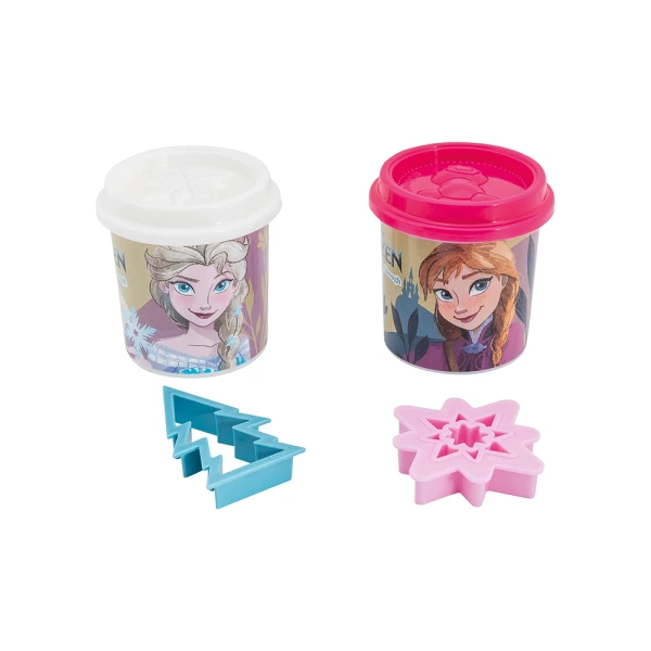 AS DOUGH DISNEY FROZEN & MARVEL SPIDERMAN SET OF 2 DOUGH POTS WITH 2 CUTTERS 228gr FOR AGES 3+ - 8 DESIGNS
