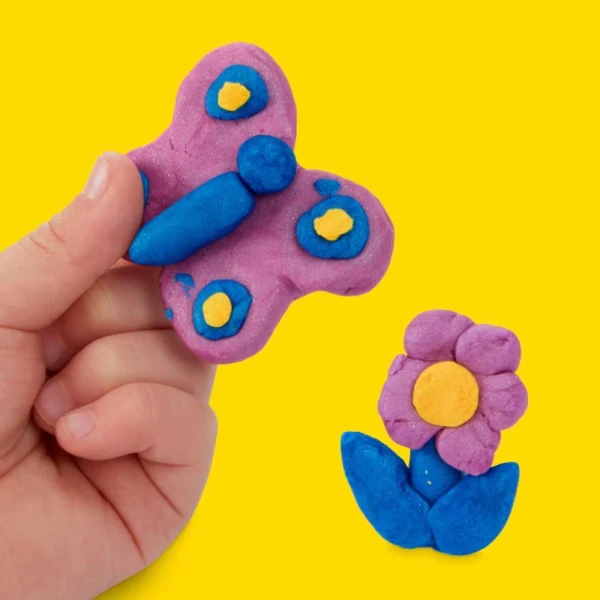 PLAY-DOH ΣΕΤ 4 ΒΑΖΑΚΙΑ SHIMMERY METALLICS