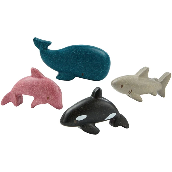 PLAN TOYS WOODEN SEA ANIMALS SET