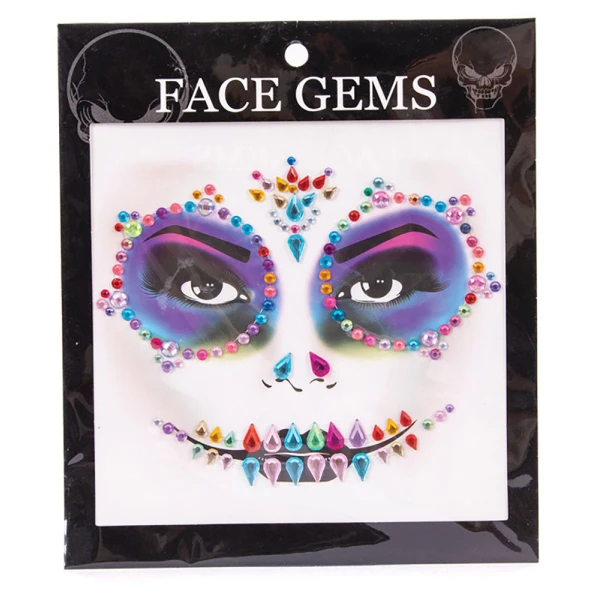 CARNIVAL ACCESSORY FACE STICKERS - 5 DESIGNS