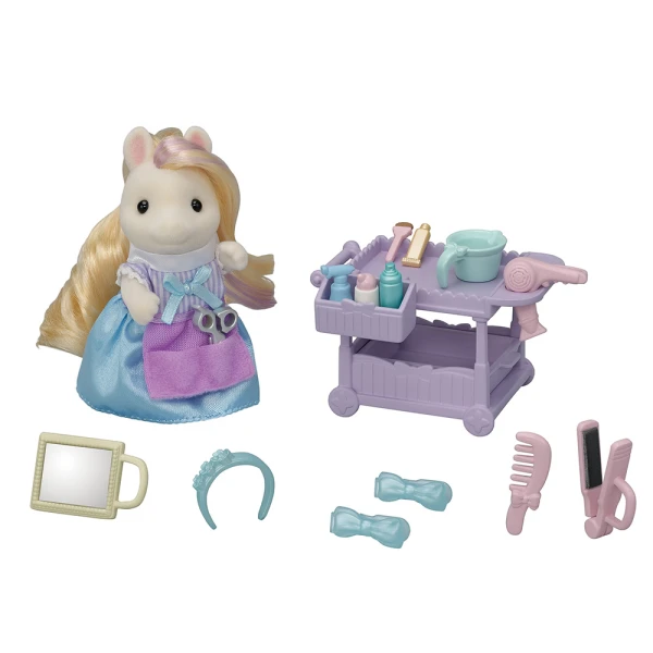 THE SYLVANIAN FAMILIES PONY\'S HAIR STYLISH SET 5644