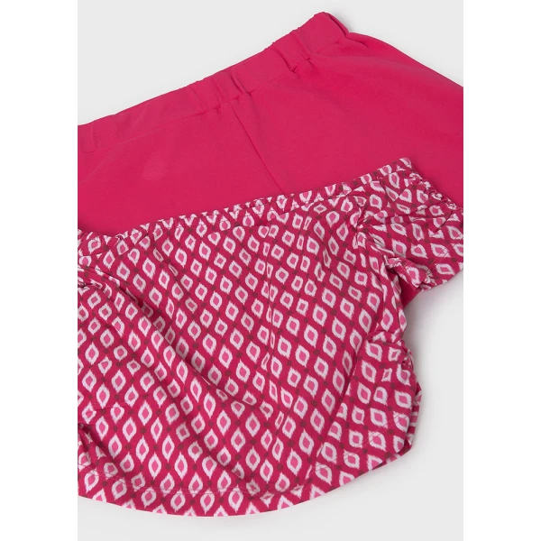 MAYORAL SET SHORTS PRINTED POMEGRANATE 