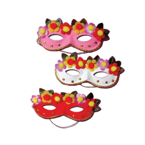 CARNIVAL EYES MASK WITH FLOWERS - 3 DESIGNS