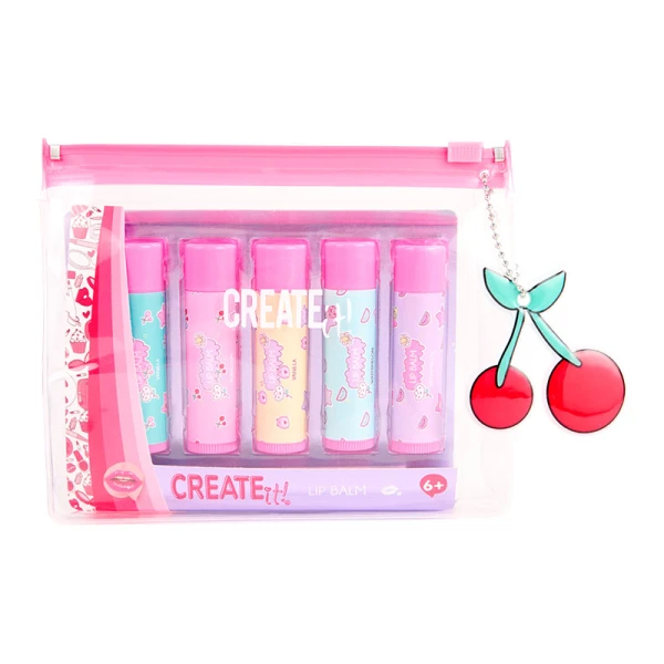 CREATE IT! ΣΕΤ LIP BALM 5 τεμ. ΣΕ ΤΣΑΝΤΑΚΙ