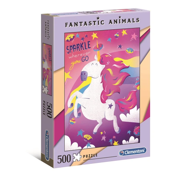 CLEMENTONI ΠΑΖΛ 500 τεμ. FANTASTIC ANIMALS ΜΟΝΟΚΕΡΟΣ