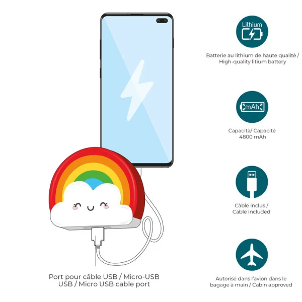 LEGAMI MY SUPER POWER 4800 mAh POWER BANK - ΟΥΡΑΝΙΟ ΤΟΞΟ