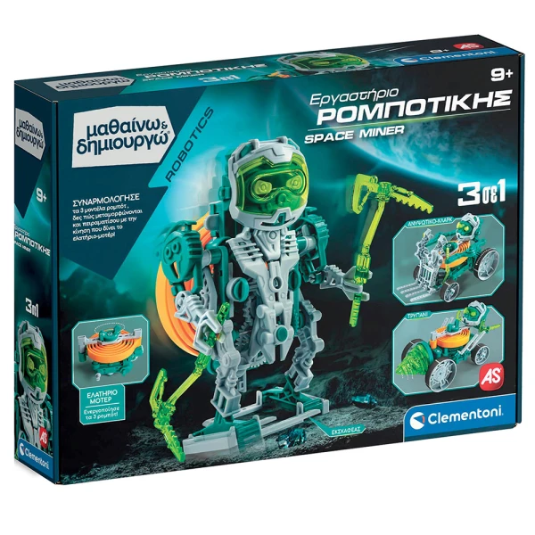 SCIENCE AND PLAY ROBOTICS EDUCATIONAL GAME ROBOTICS LABORATORY SPACE MINER FOR AGES 9+