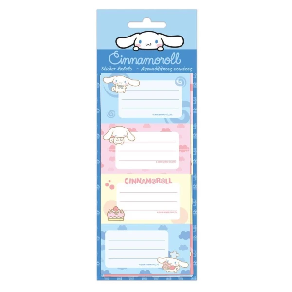 STICKER LABELS 20 pcs 5 SHEETS CINNAMOROLL