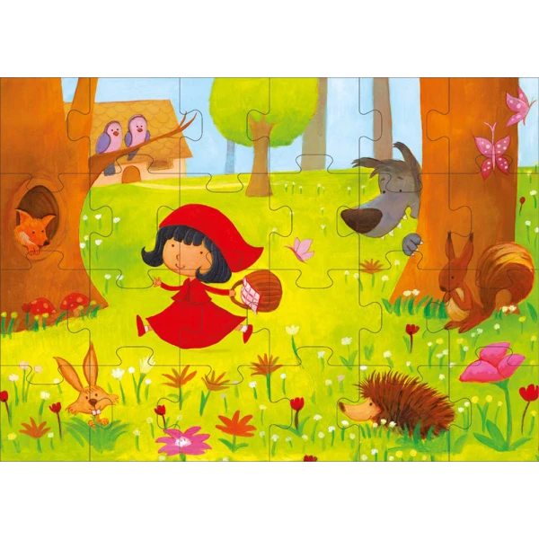 50-50 GAMES PUZZLE RED RIDING HOOD 24 PCS.