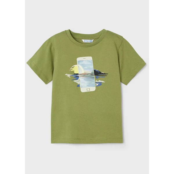 MAYORAL SHORT SLEEVES BLOUSE PHOTO GREEN