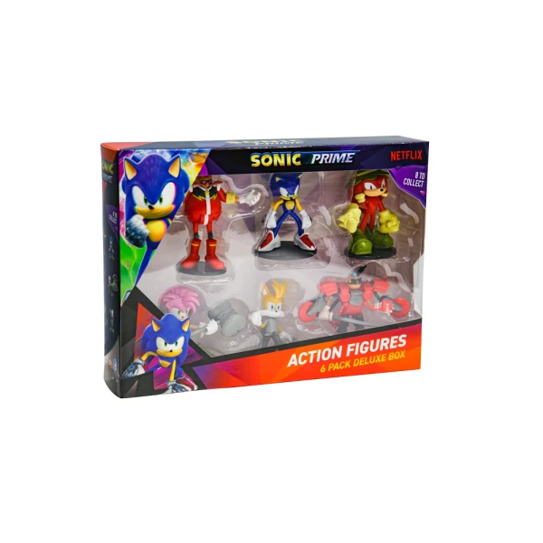 P.M.I. SONIC ARTICULATED ACTION FIGURES 7.5cm 6PACK S1