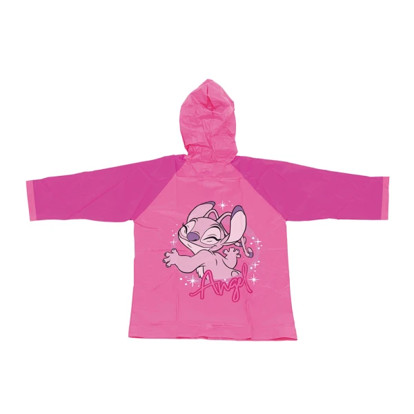 PVC RAINCOAT PINK LILO & STITCH - ANGEL