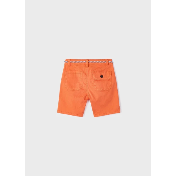 MAYORAL BERMUDA PANTS CORD BELT ORANGE