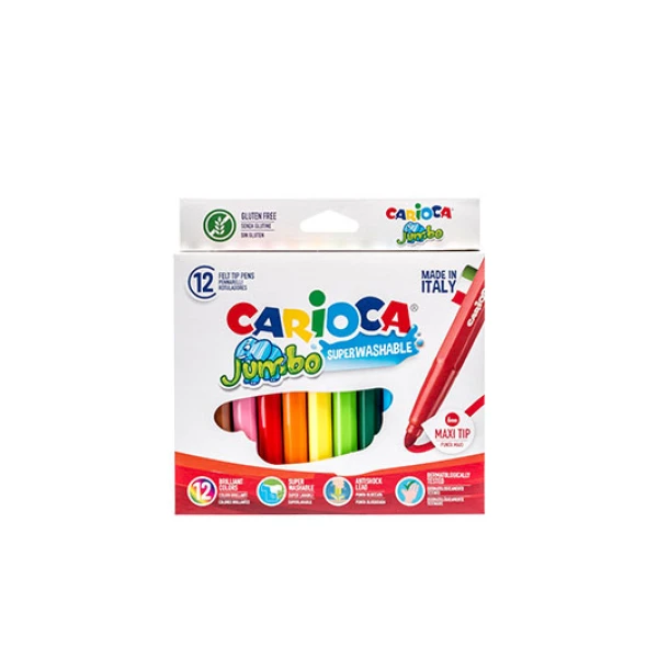 CARIOCA JUMBO MARKERS 12 PCS