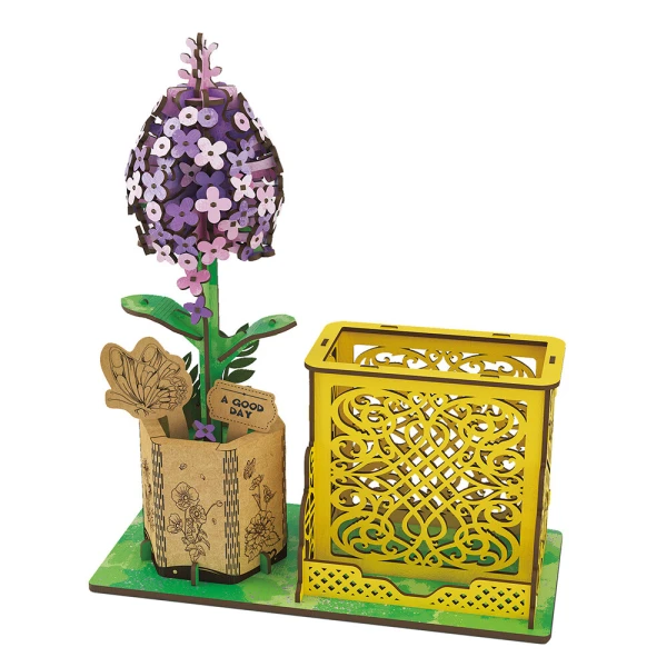 WUDORLD PLANT SERIES ΞΥΛΙΝΗ ΚΑΤΑΣΚΕΥΗ ΟΡΓΑΝΩΣΗ ΓΡΑΦΕΙΟΥ LILAC
