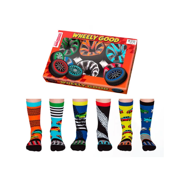 KIDS SOCKS No 30.5-38.5 SET 6 pieces WHEELY GOOD