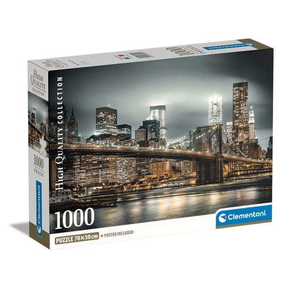 CLEMENTONI ΠΑΖΛ H.Q. NEW YORK SKYLINE 1000 τεμ.