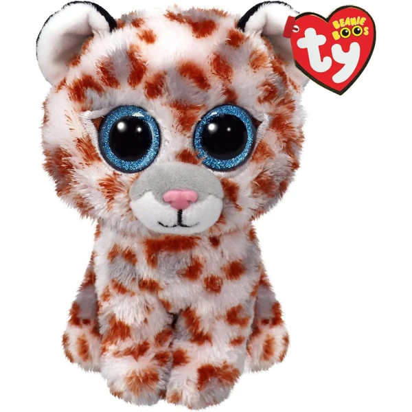 TY BEANIE BOOS FLUFFY 15 cm LEOPARD