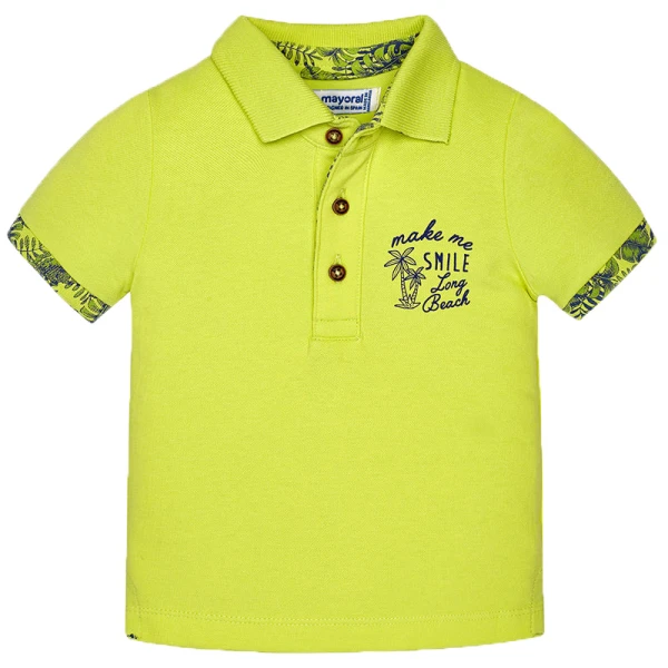 MAYORAL SHORT SLEEVES POLO STRETCH PINEAPPLE