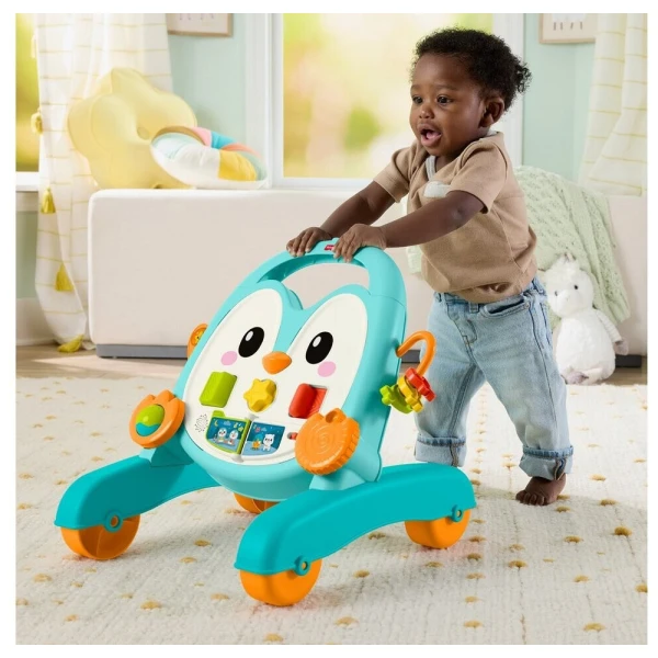 FISHER PRICE MUSICAL PENGUIN ACTIVITY WALKER 2 IN 1