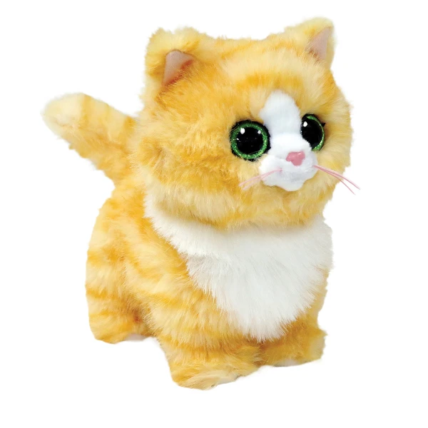 TY BEANIE BOOS FLUFFY CAT WITH GOLDEN HAIR 15 cm