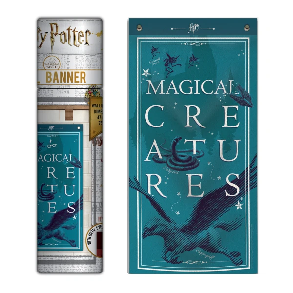 HARRY POTTER WALL BANNER MAGICAL CREATURES