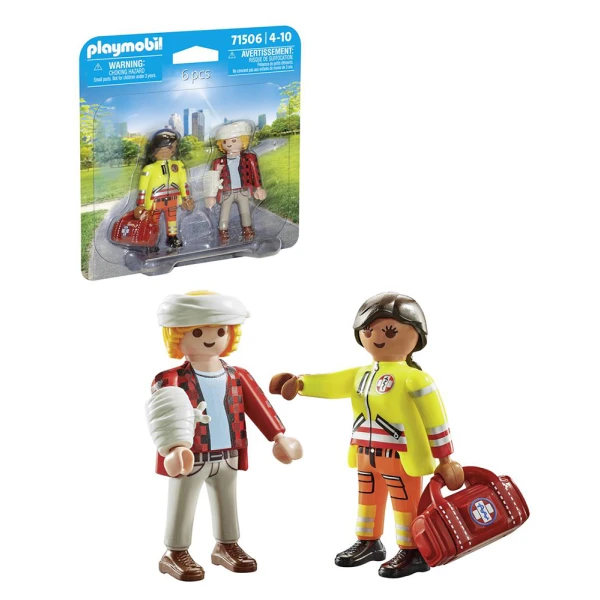 PLAYMOBIL CITY LIFE DUOPACK ΔΙΑΣΩΣΤΗΣ ΚΑΙ ΤΡΑΥΜΑΤΙΑΣ