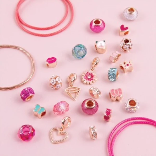 MAKE IT REAL - HALO CHARMS BRACELETS: THINK PINK 